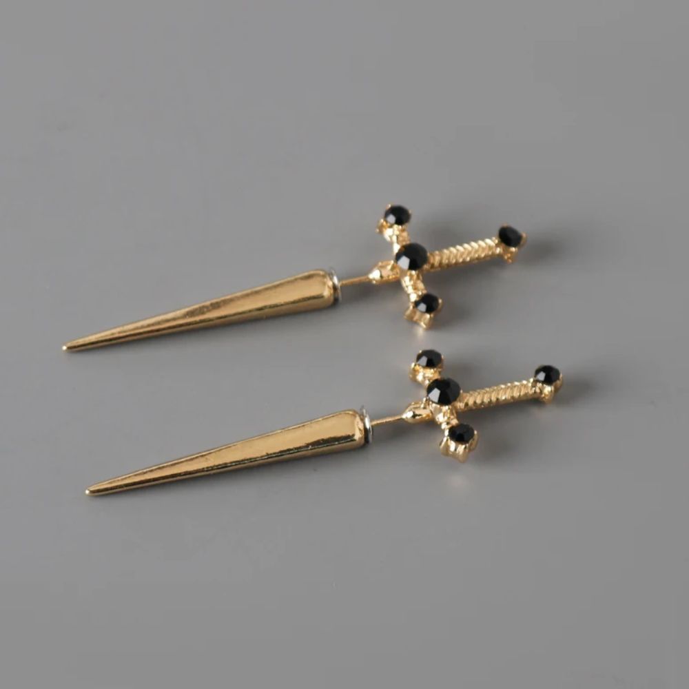 GOTHIC SWORD EARRINGS (PAIR) - Concordia Style Boutique