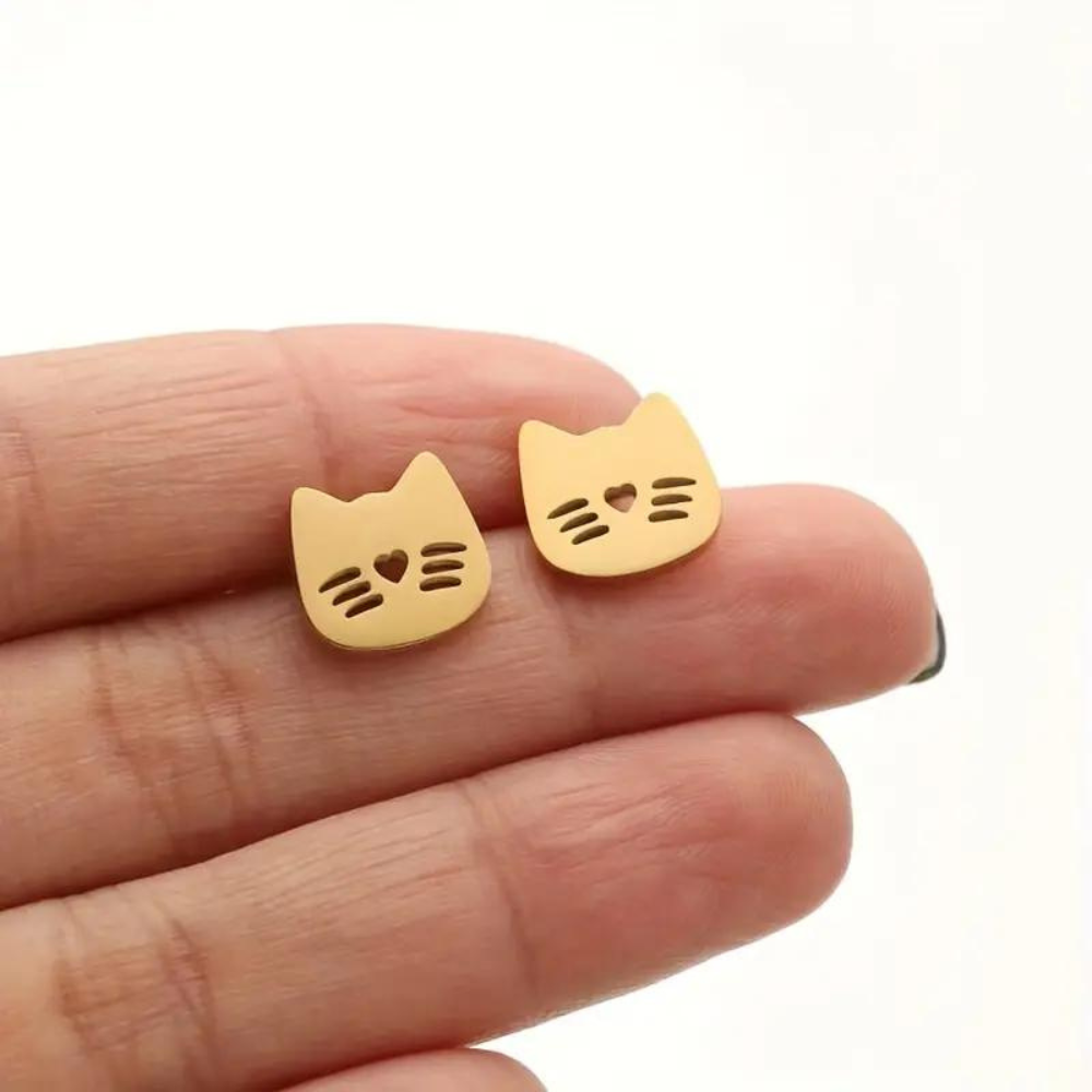 CUTE CAT EARRINGS (PAIR) - Concordia Style Boutique