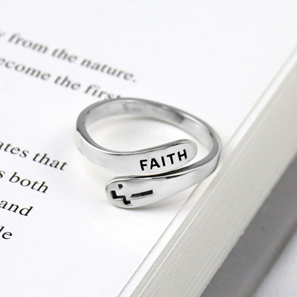 FAITH ADJUSTABLE RING (ADJUSTABLE) - Concordia Style Boutique