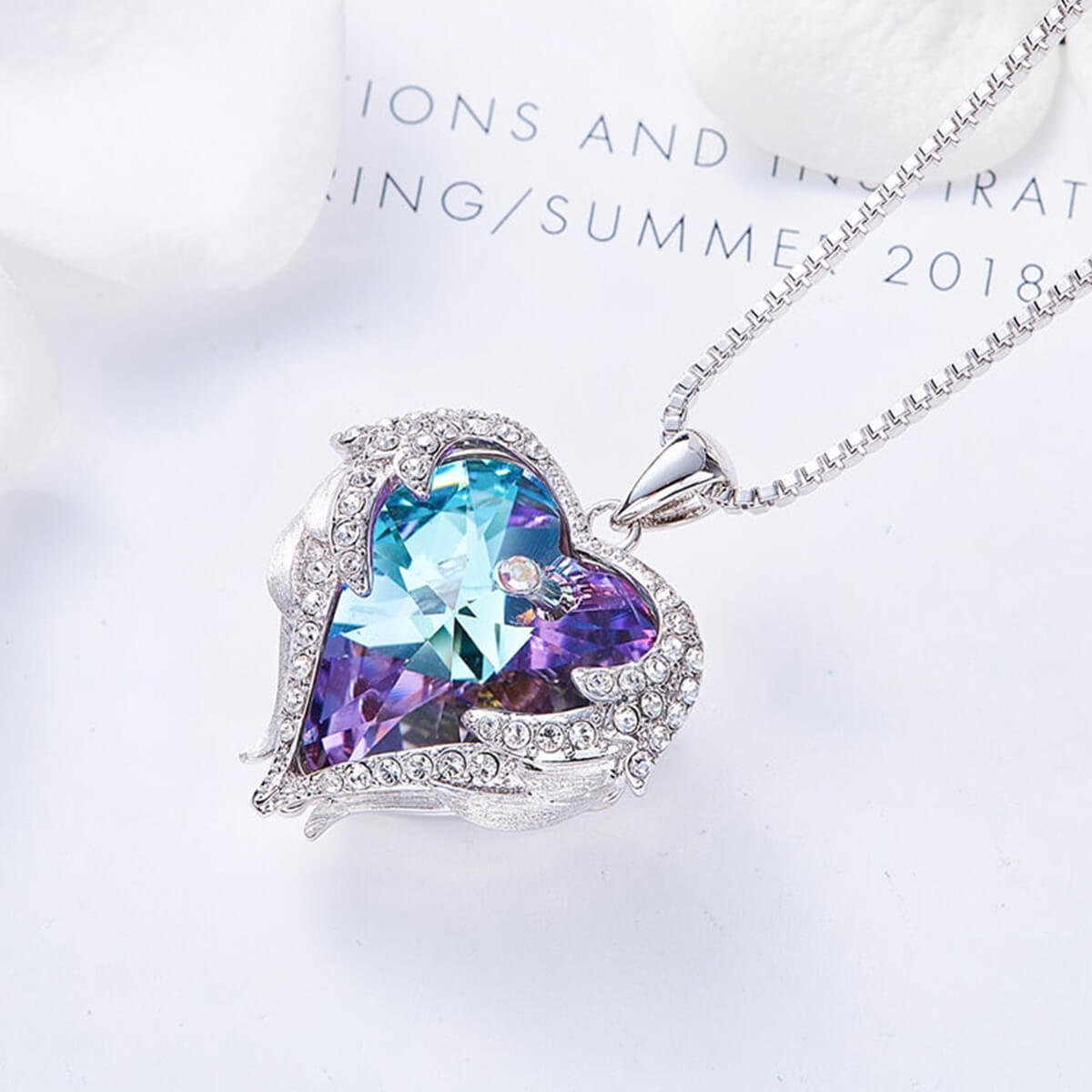 HEART AND WINGS NECKLACE - Concordia Style Boutique