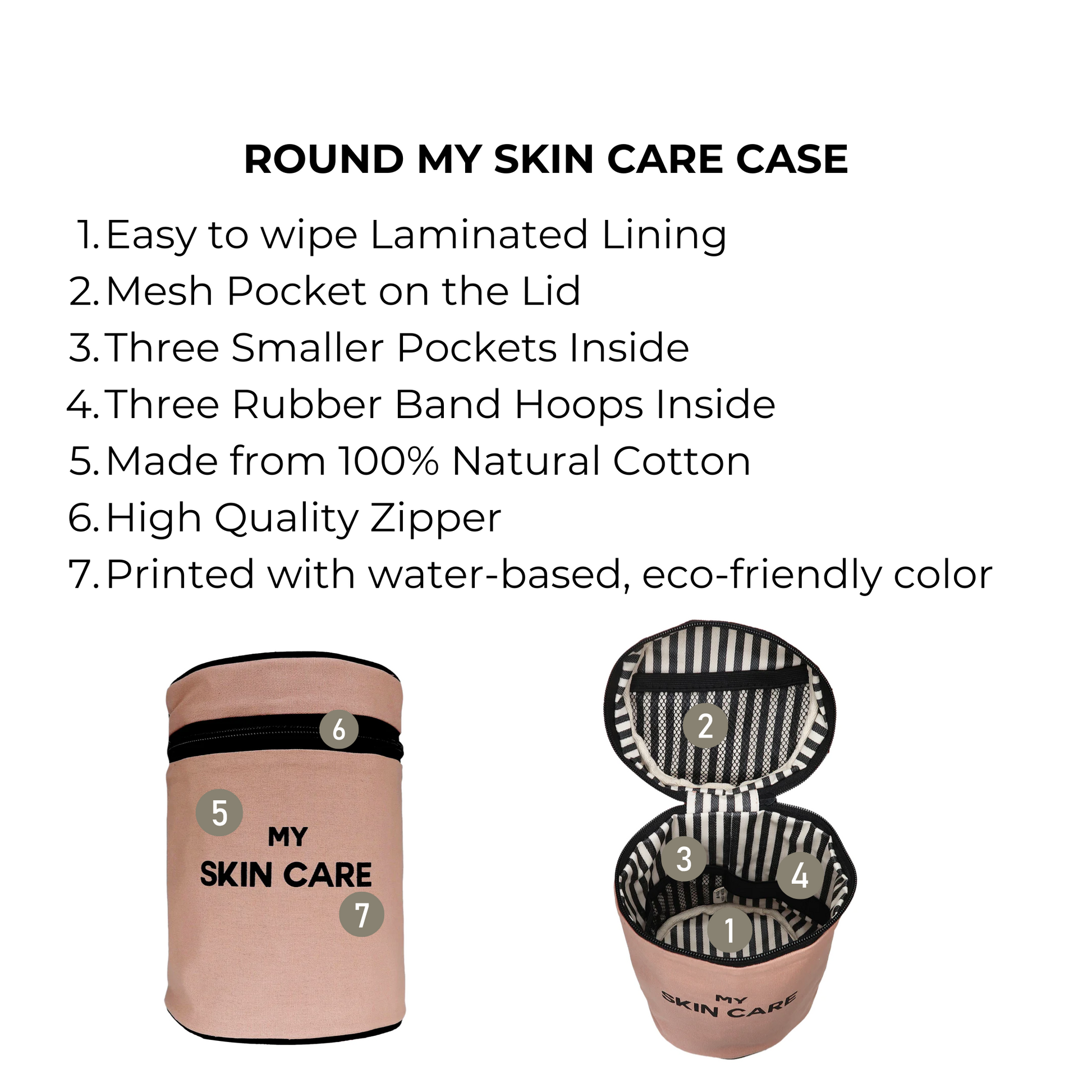Round My Skin Care Case, Pink/Blush - Concordia Style Boutique
