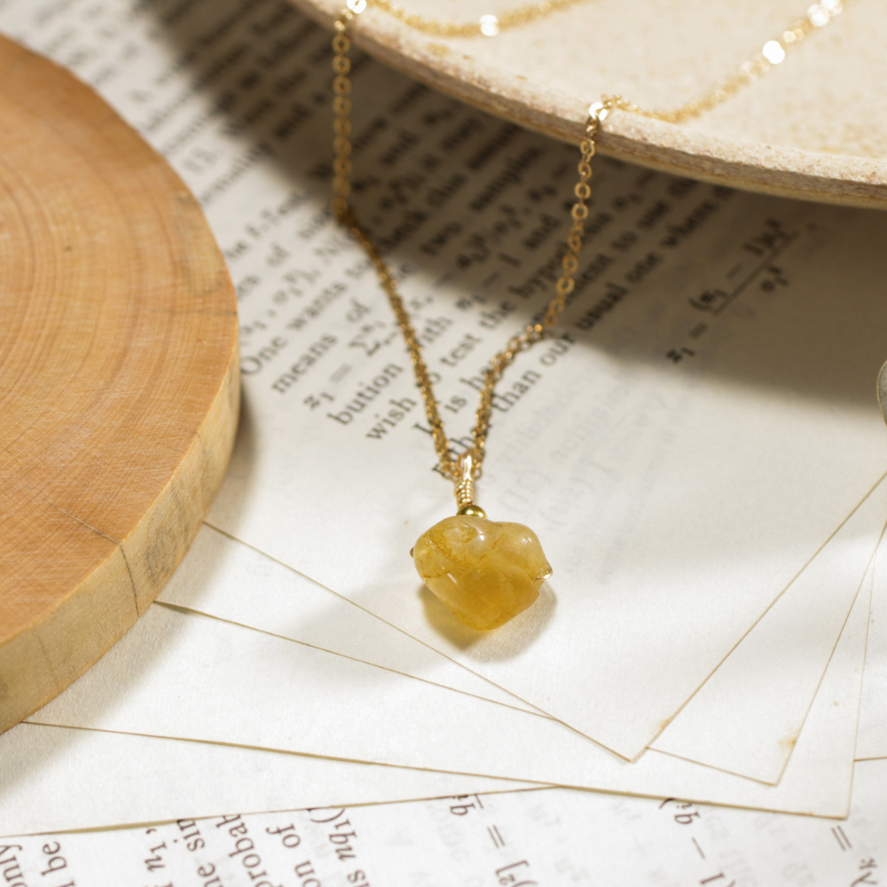 RAW CITRINE NECKLACE - Concordia Style Boutique