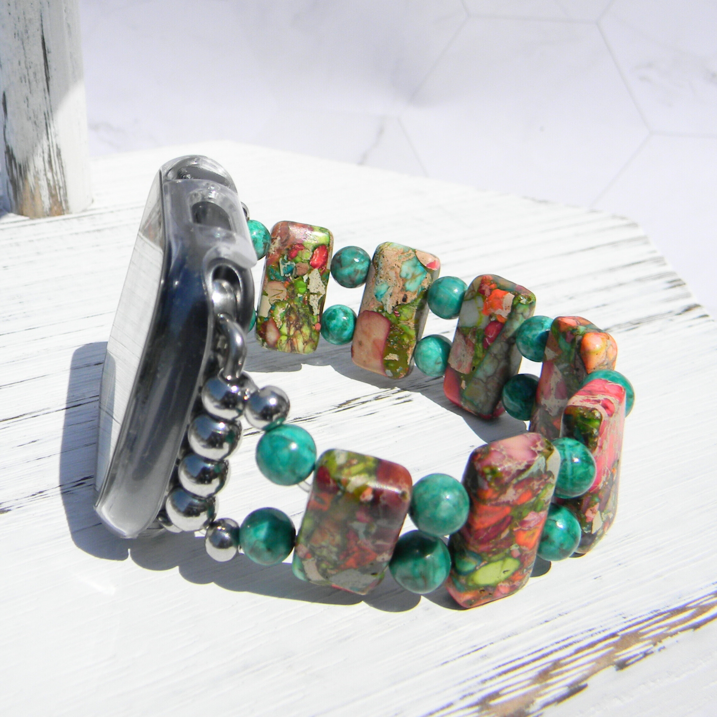 Variscite Sea Sediment Bright-Watch Band for Apple