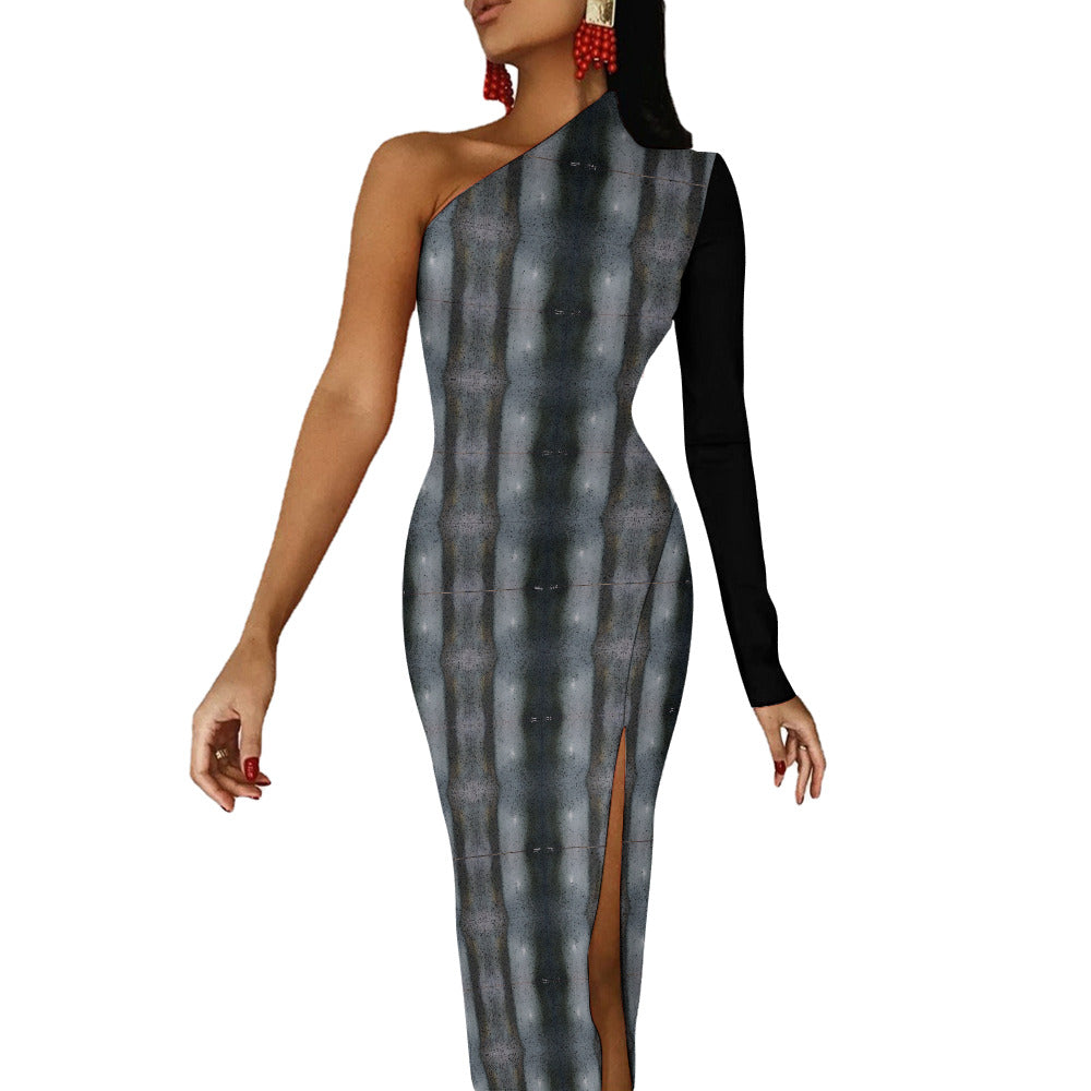 Half Sleeve Slit Dress - "The Alien" - Premium Half Sleeve Slit Dress from Concordia Style Boutique - Just $41.68! Shop now at Concordia Style Boutique