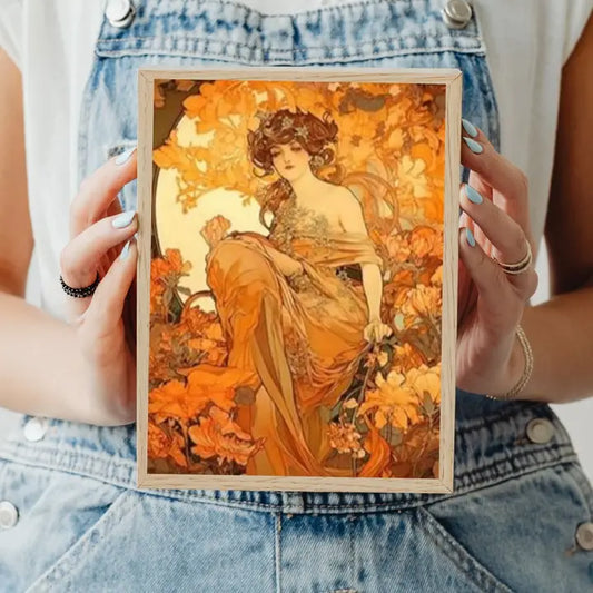 Golden Woodland Fairies-Set of 8 Decoupage Wood Wall Panels