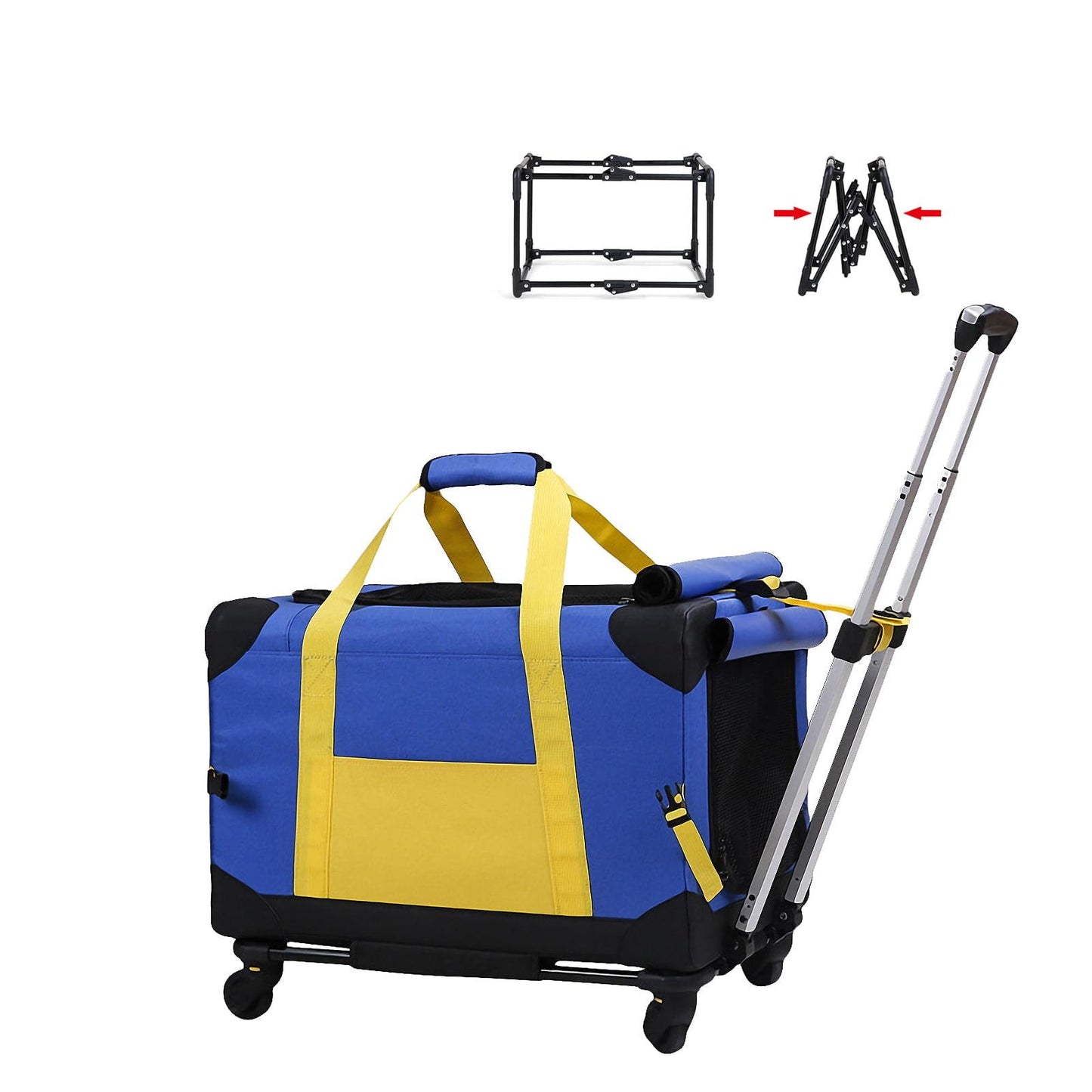 Pet Rolling Carrier with Wheels Pet Travel Carrier Transport Box Dog Strollers for Small Dogs/Cats Up to 28 LBS - Premium Pet Carrier from Concordia Style Boutique - Just $133.52! Shop now at Concordia Style Boutique