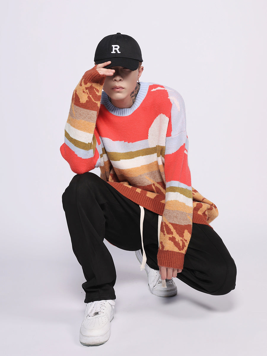 Farmland Artwork Knit Sweater - Concordia Style Boutique