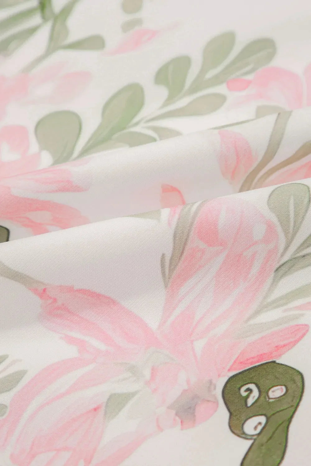 Floral Contrast Edge Layered Short Sleeve Mini Dress - Concordia Style Boutique