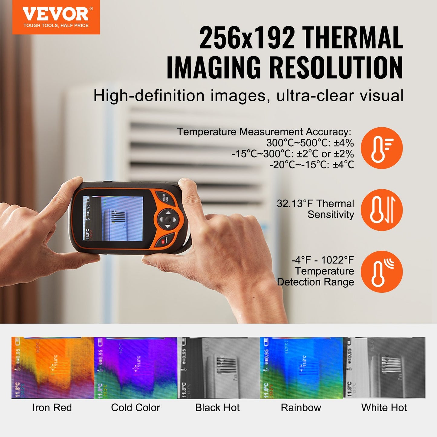 Thermal Imaging Camera, 256 X 192 IR Resolution