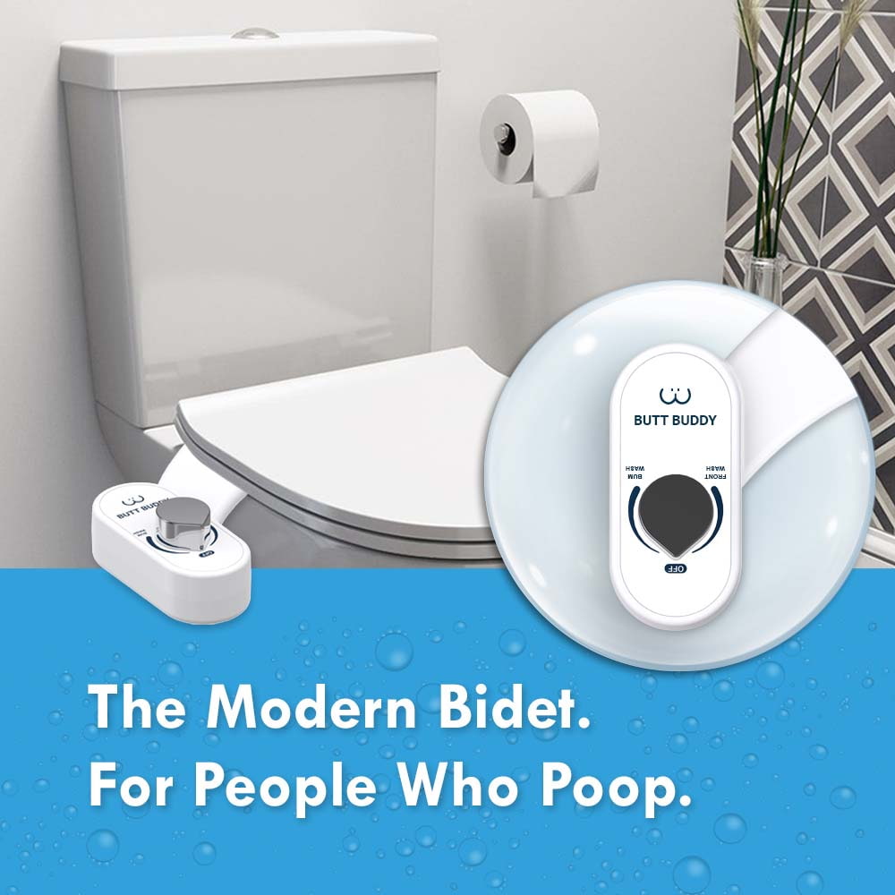 BUTT BUDDY Duo - Rear & Front Water Sprayer Bidet Toilet Attachment - Concordia Style Boutique