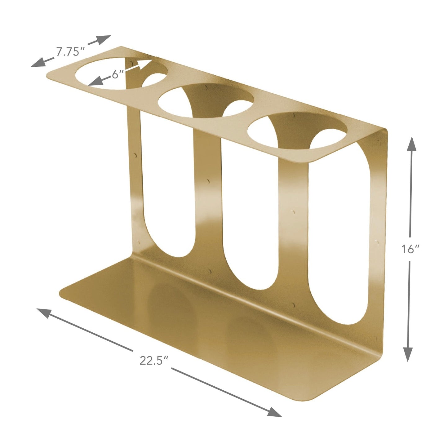 Yoga Mat Wall Bracket | Holds 3 Mats/Rollers