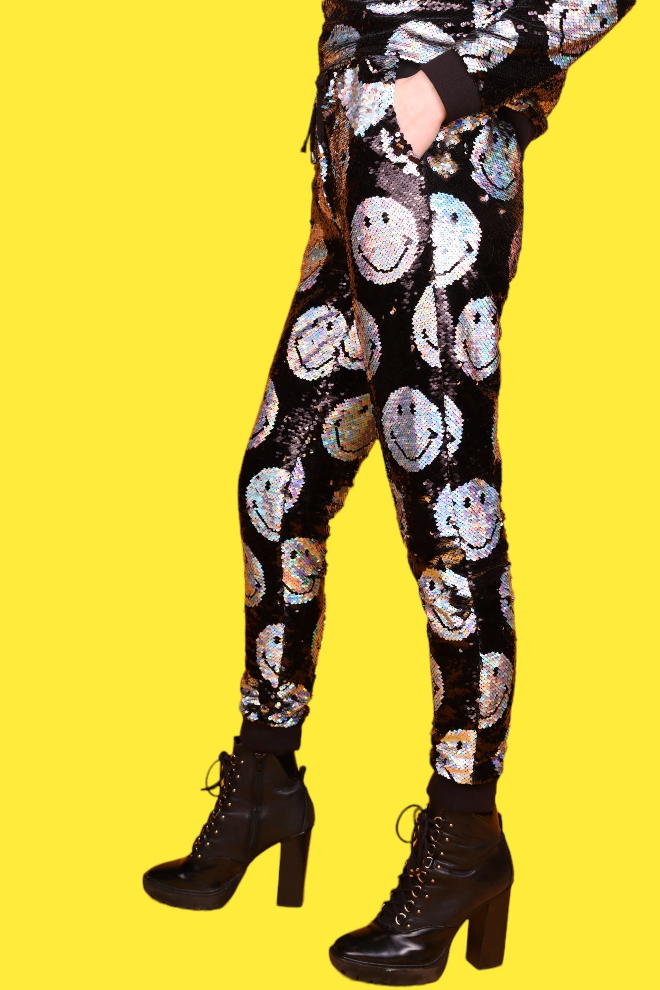 "Any Old  Iron" - x Smiley Iridescent Joggers - Premium Clothing from Any Old Iron - Just $175! Shop now at Concordia Style Boutique