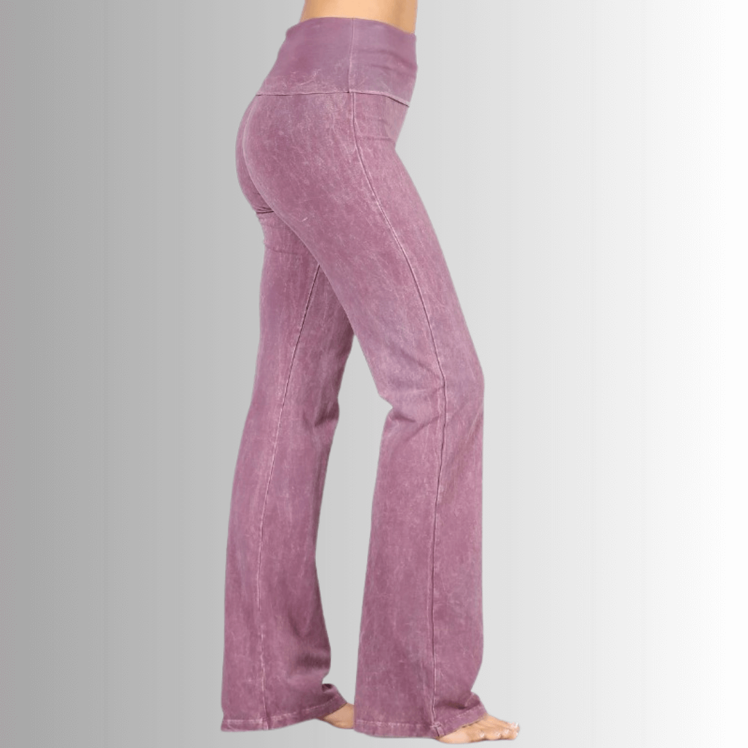 Bootcut Flare Mineral Washed Jeggings Made in USA - Concordia Style Boutique