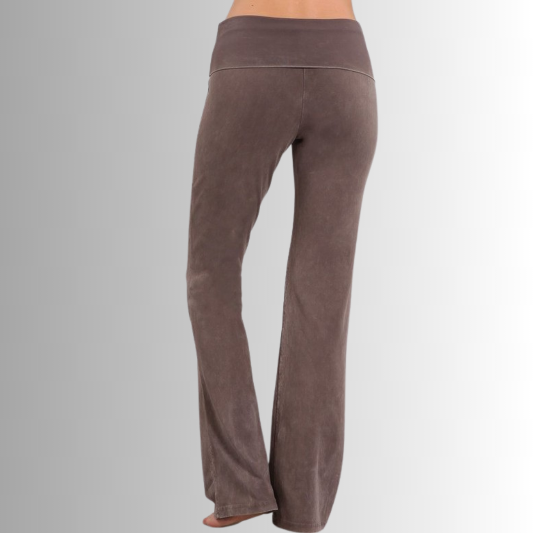 Bootcut Flare Mineral Washed Jeggings Made in USA - Concordia Style Boutique