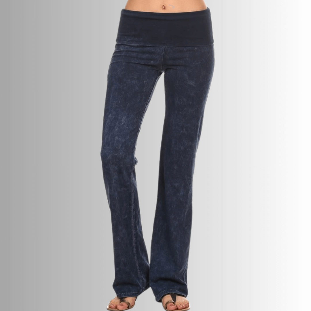 Bootcut Flare Mineral Washed Jeggings Made in USA - Concordia Style Boutique