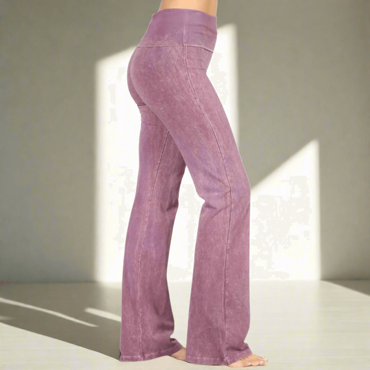 Bootcut Flare Mineral Washed Jeggings in Made in USA - Concordia Style Boutique