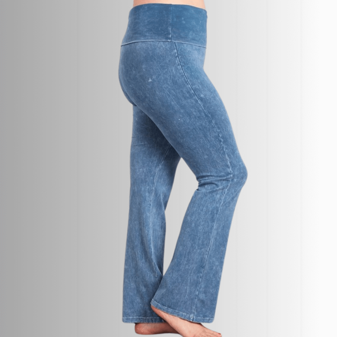 Bootcut Mineral Washed Jeggings in Plus Size - Concordia Style Boutique