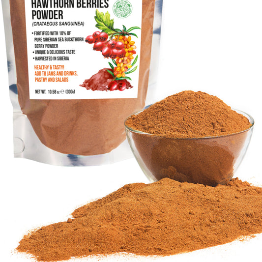 Siberian Hawthorn Powder with Sea Buckthorn – 300g - Concordia Style Boutique