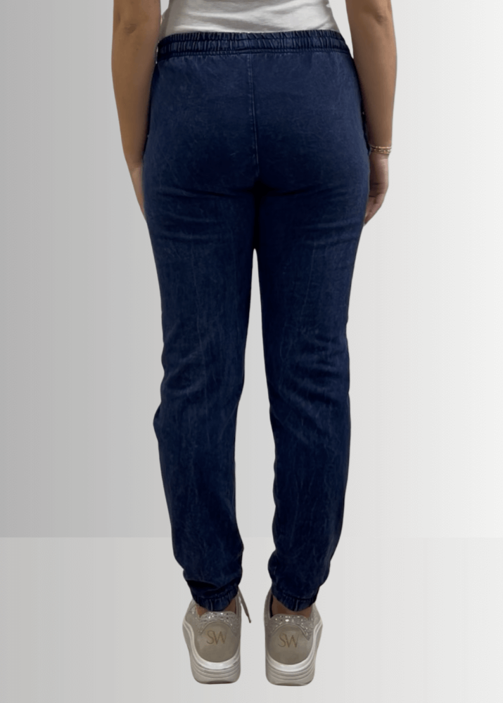 All Day French Terry Pocket Joggers Dark Denim - Concordia Style Boutique