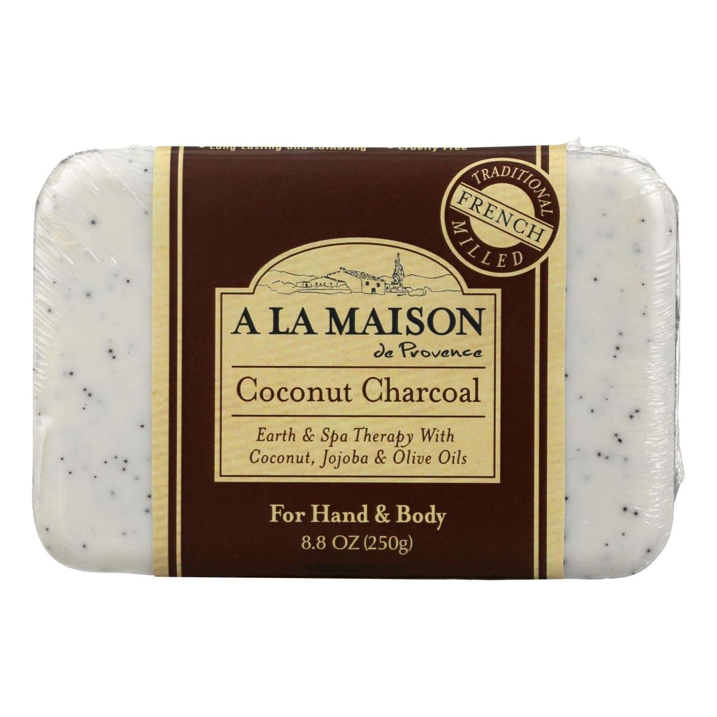 A La Maison Coconut Charcoal Detoxifying Bar Soap (Pack of 8.8 Oz.) - Concordia Style Boutique