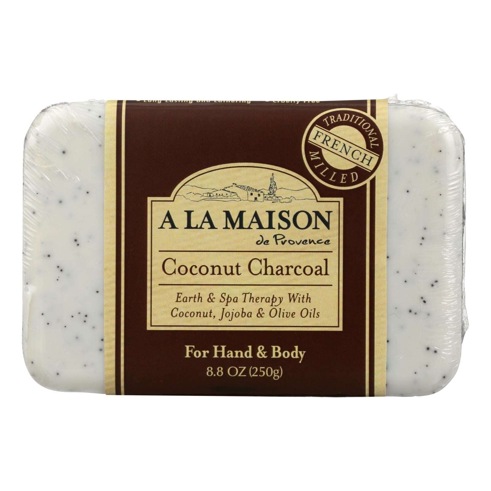 A La Maison Coconut Charcoal Detoxifying Bar Soap (Pack of 8.8 Oz.) - Concordia Style Boutique