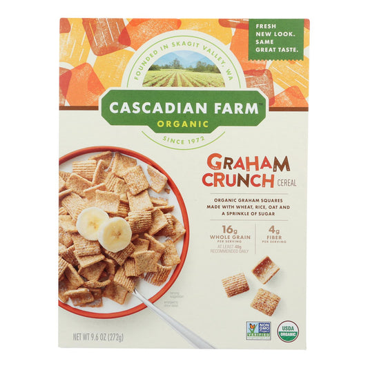 Cascadian Farm Organic Graham Crunch Cereal, Healthy Breakfast Choice (10 - 9.6 Oz. Boxes) - Concordia Style Boutique