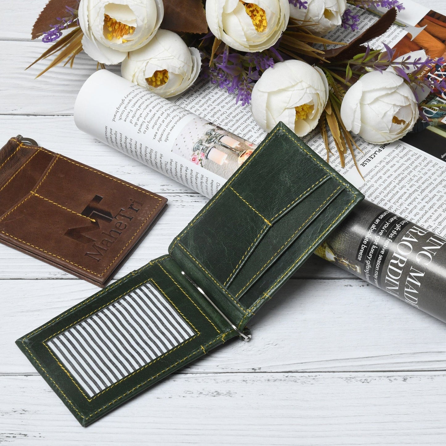 Finley Money Clipper- Green - Concordia Style Boutique