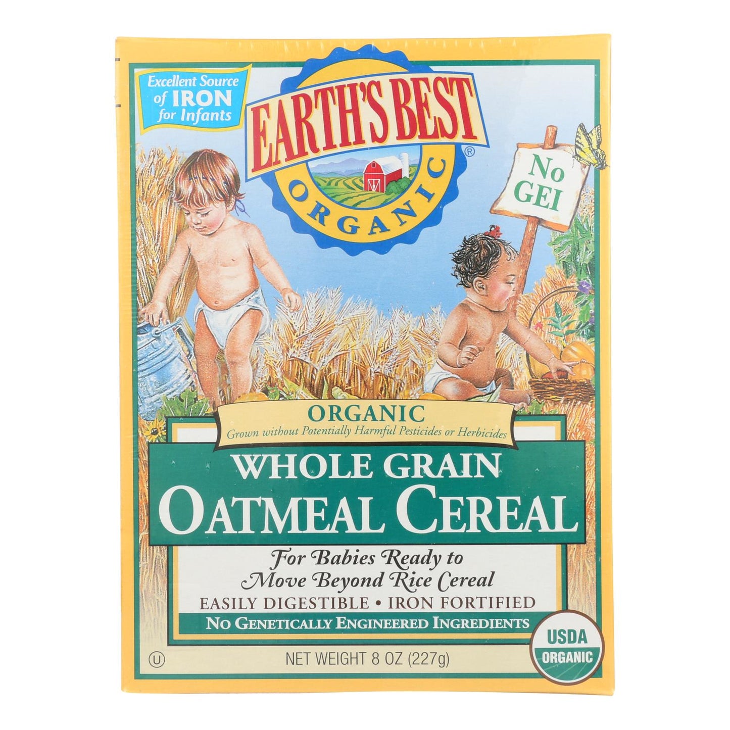 Earth's Best Organic Whole Grain Oatmeal Cereal for Infants, 12-Pack of 8 Oz. - Concordia Style Boutique
