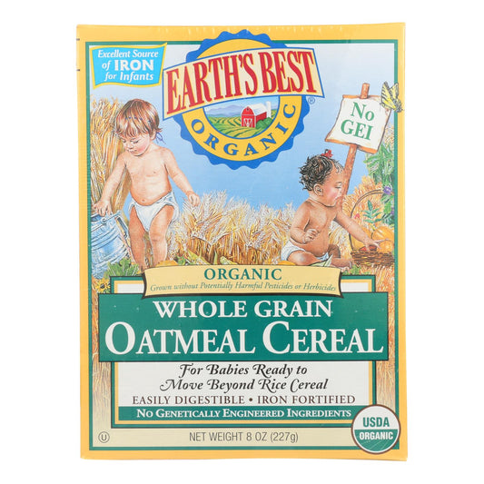 Earth's Best Organic Whole Grain Oatmeal Cereal for Infants, 12-Pack of 8 Oz. - Concordia Style Boutique