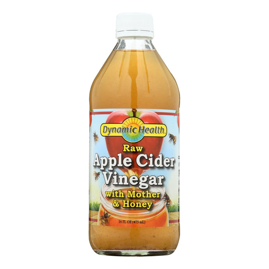 Dynamic Health Apple Cider Vinegar with The Mother and Honey - 16 Oz Glass Bottle - Premium Food And Beverage from Cozy Farm - Just $24.11! Shop now at Concordia Style Boutique