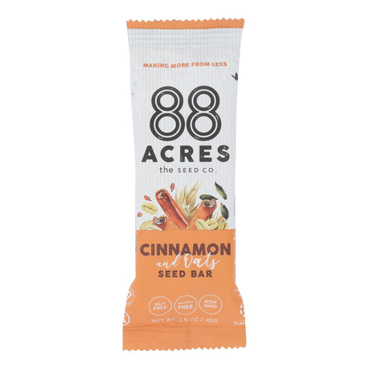 88 Acres Seed Bars Oats and Cinnamon (9-Pack, 1.6 Oz. Each) - Concordia Style Boutique