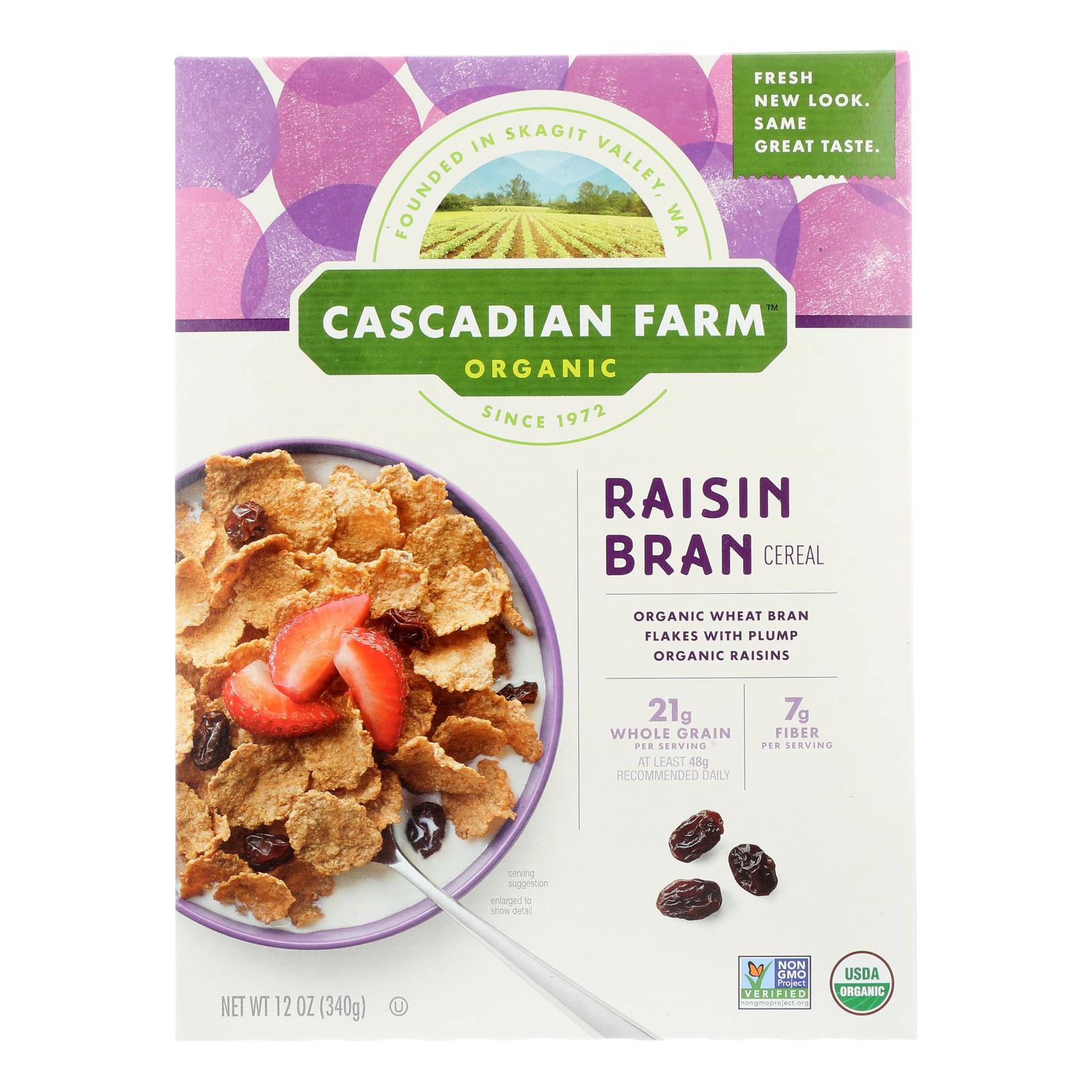 Cascadian Farm Organic Raisin Bran Cereal, 12 Oz. (Pack of 10) - Concordia Style Boutique