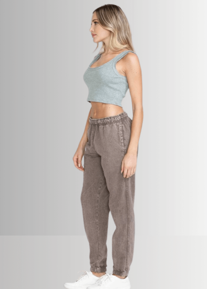 All Day French Terry Pocket Joggers Desert Taupe - Concordia Style Boutique