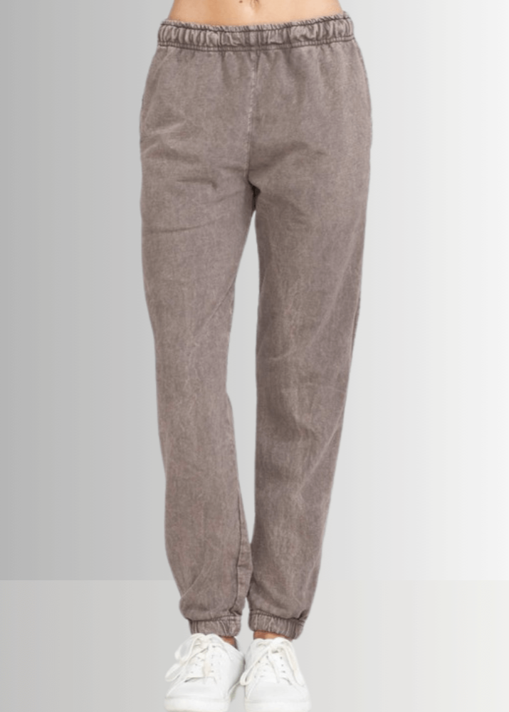 All Day French Terry Pocket Joggers Desert Taupe - Concordia Style Boutique
