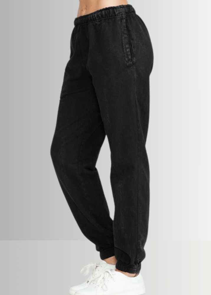 All Day French Terry Pocket Joggers in Black - Concordia Style Boutique