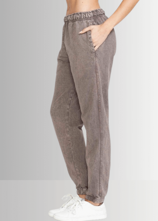 All Day French Terry Pocket Joggers Desert Taupe - Concordia Style Boutique