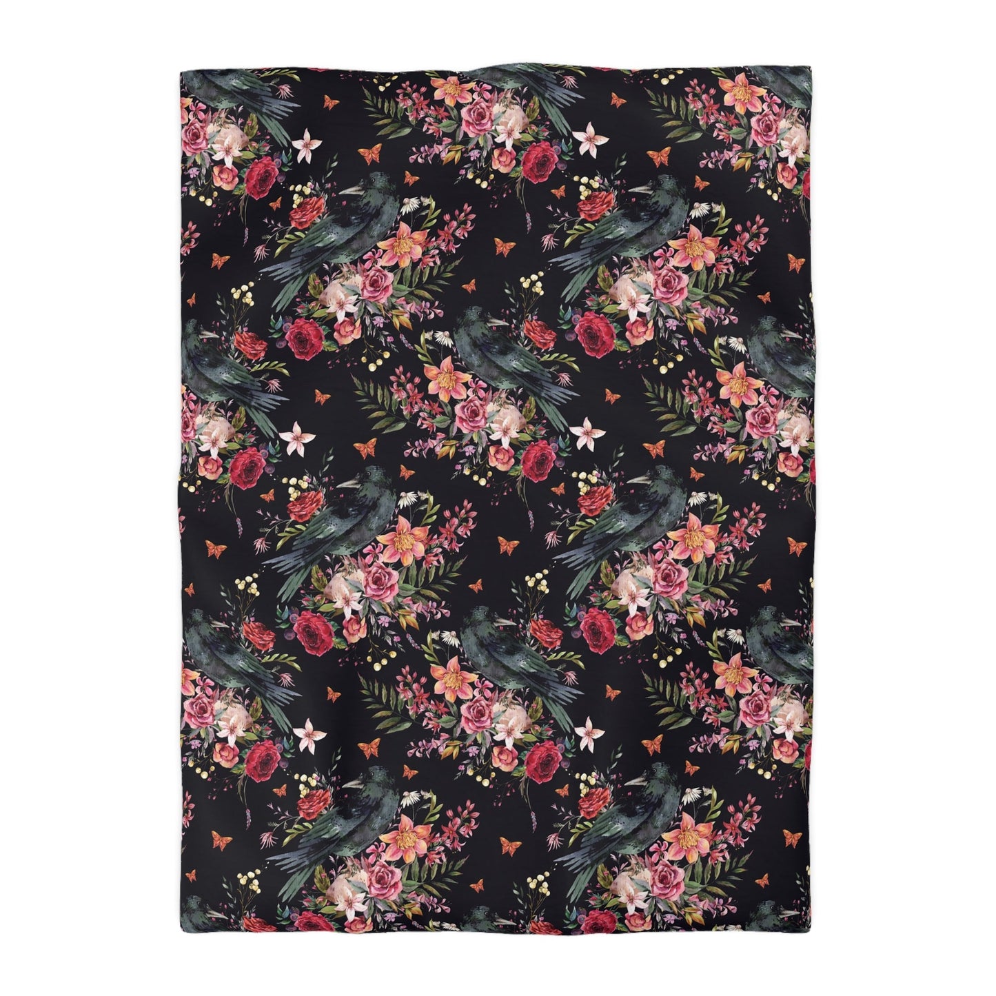 "The Raven of the Wood" Microfiber Duvet Cover