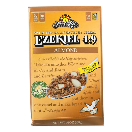 Food For Life Ezekiel 4-9 Sprouted Whole Grain Almond Cereal - Organic, 16 Oz (Pack of 6) - Concordia Style Boutique