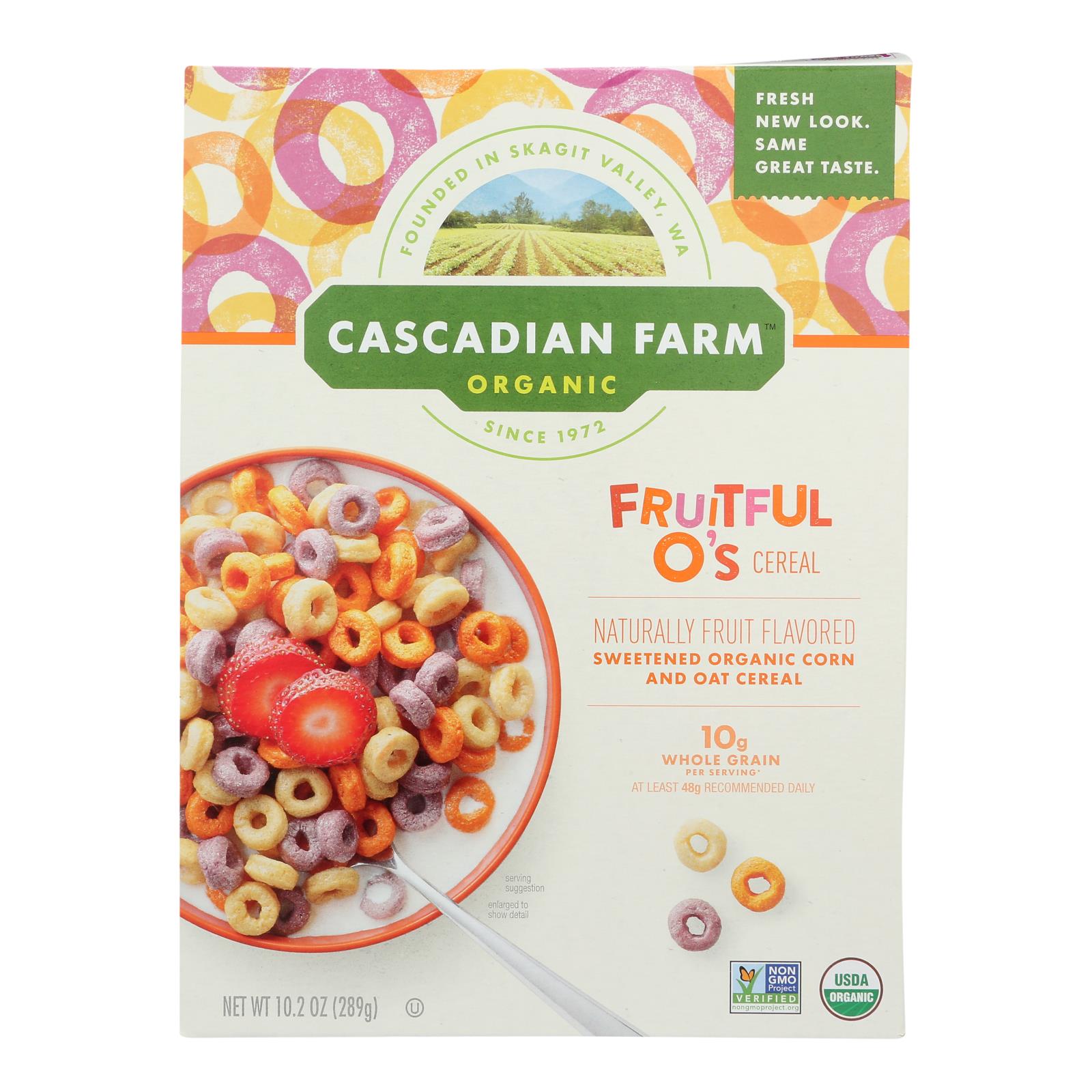 Cascadian Farm Organic Fruitful Os Cereal: Wholesome Goodness for Breakfast Bowls (Pack of 10) - Concordia Style Boutique