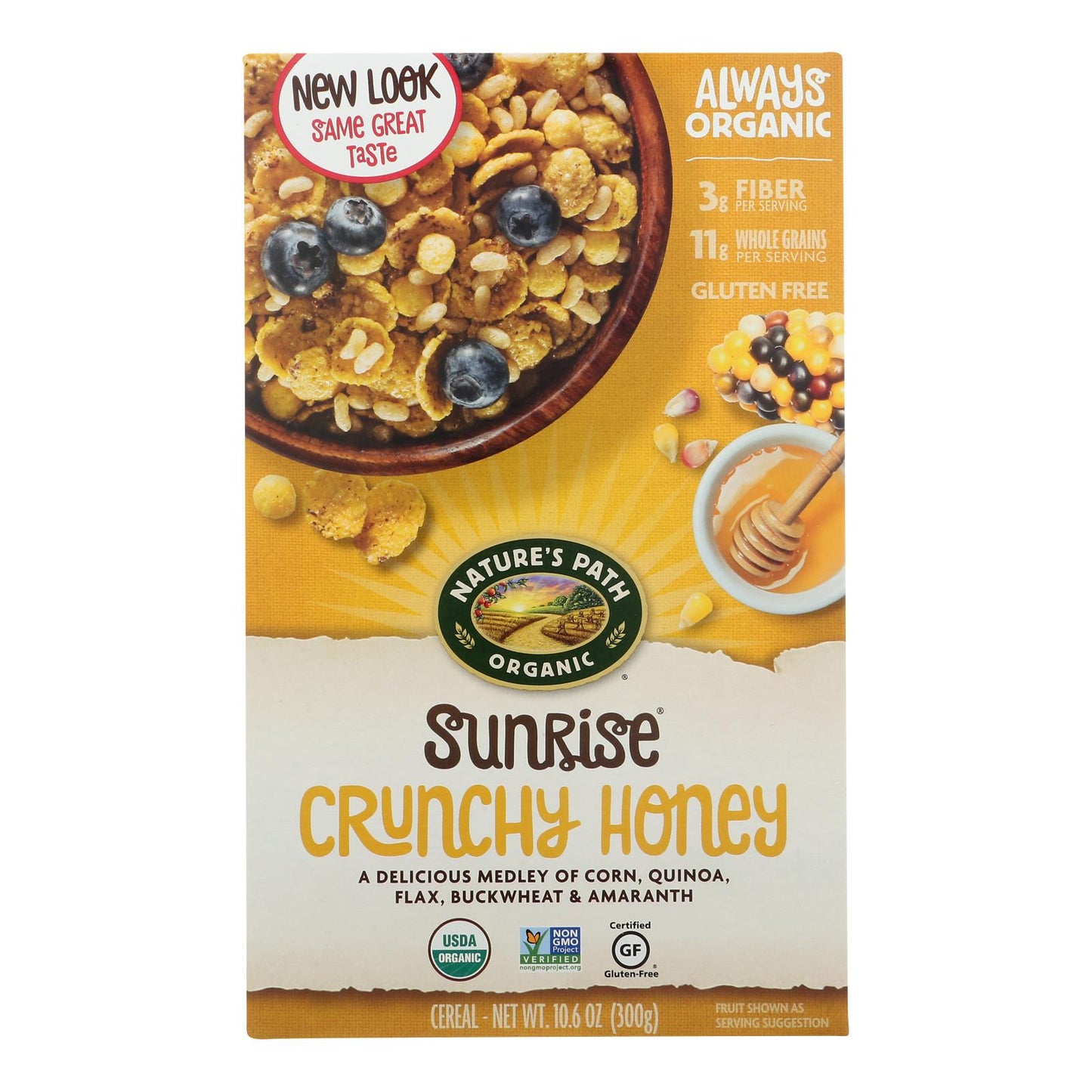 Nature's Path Crunchy Honey Organic Sunrise Cereal - 12-Pack, 10.6 Oz. Per Box - Concordia Style Boutique