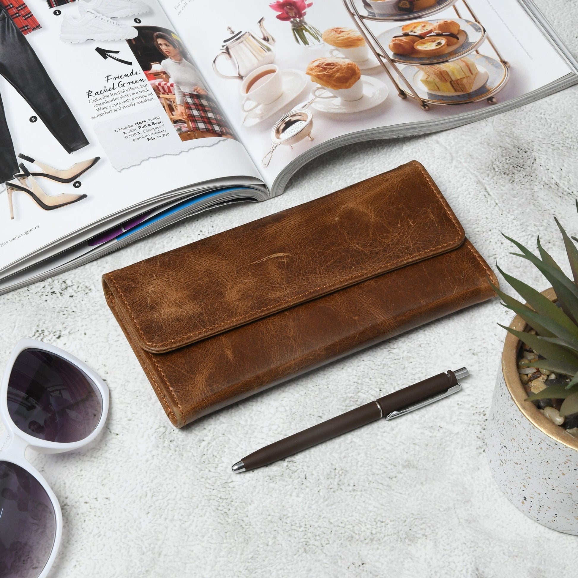 Ellison Women's Wallet- Tan Brown - Concordia Style Boutique