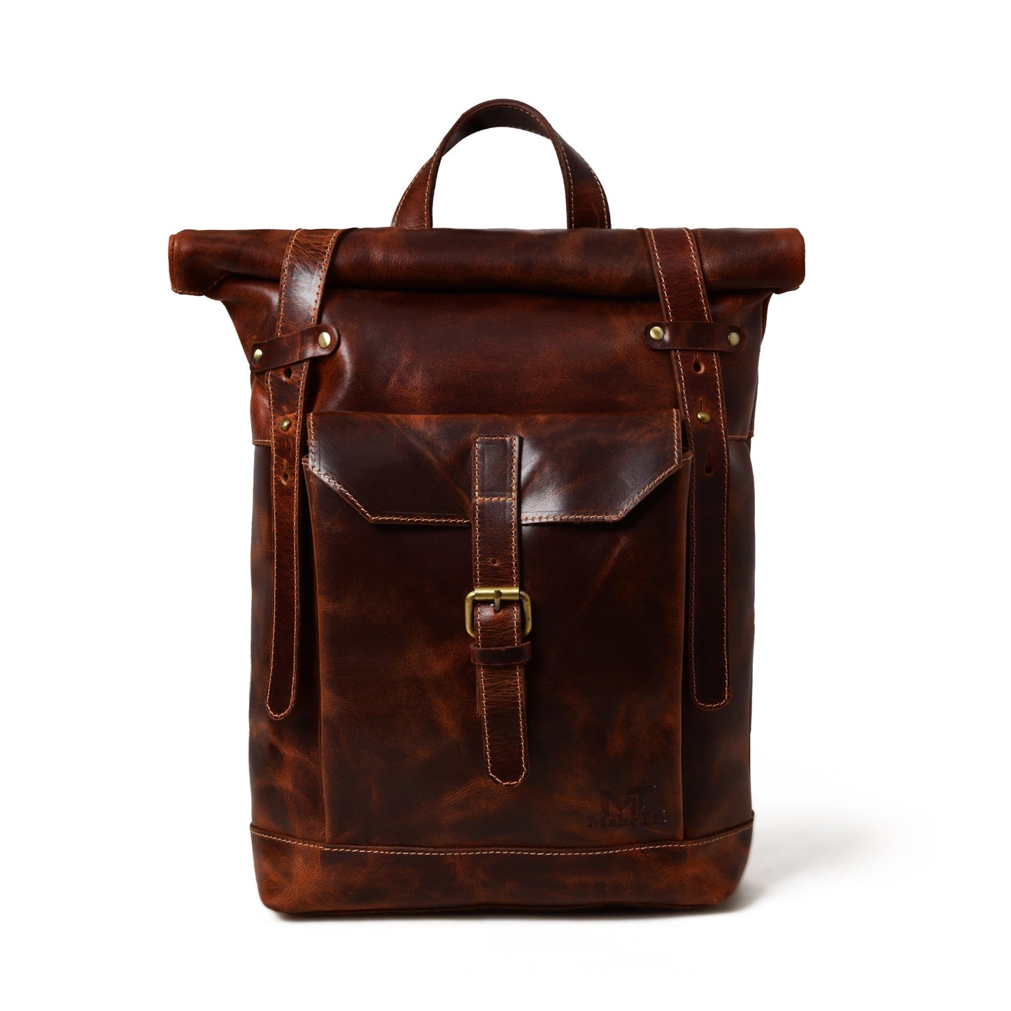 Brown Saddleback Backpack- Roll Top - Concordia Style Boutique