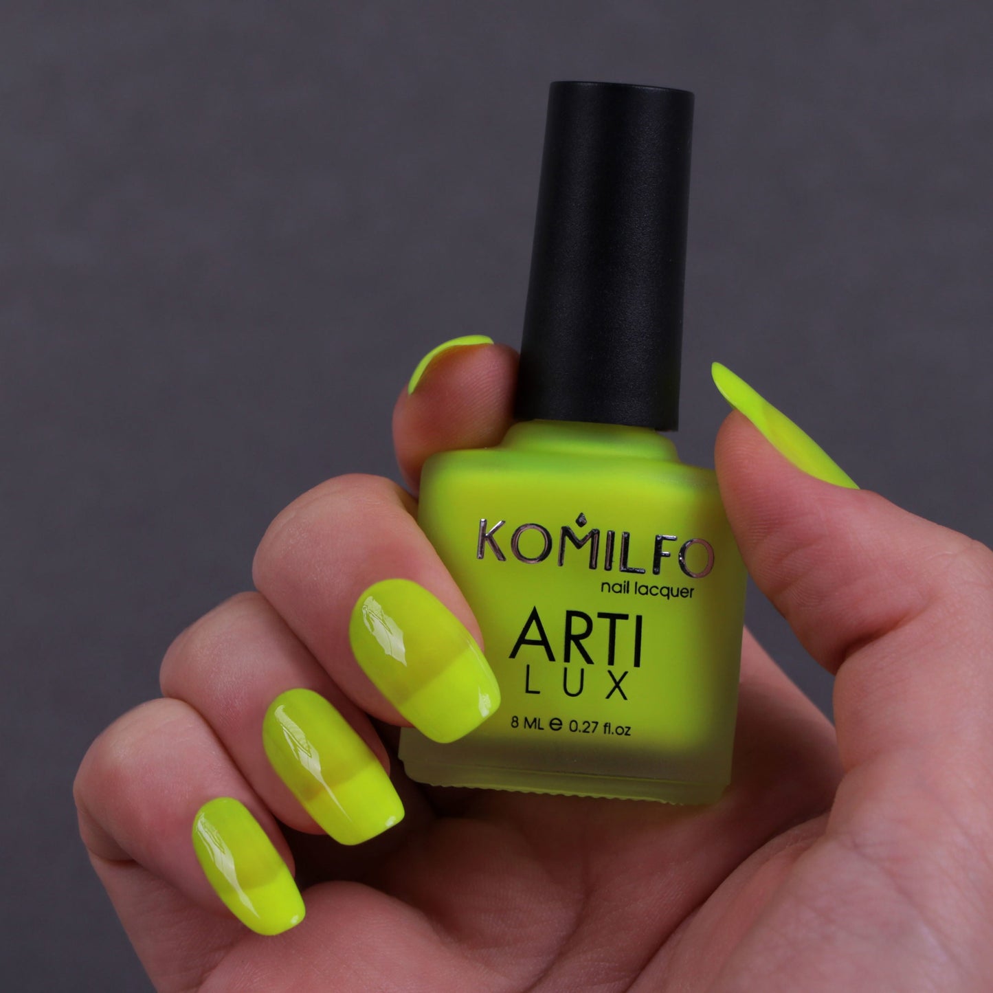 KOMILFO ARTILUX 031 NAIL REGULAR POLISH(NOT A GEL)(BRIGHT LEMON, NEON), 8 ML 222031