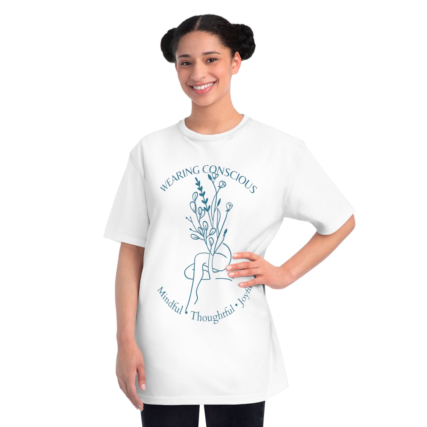 Mindful Thoughtful Joyful Organic Unisex T-Shirt