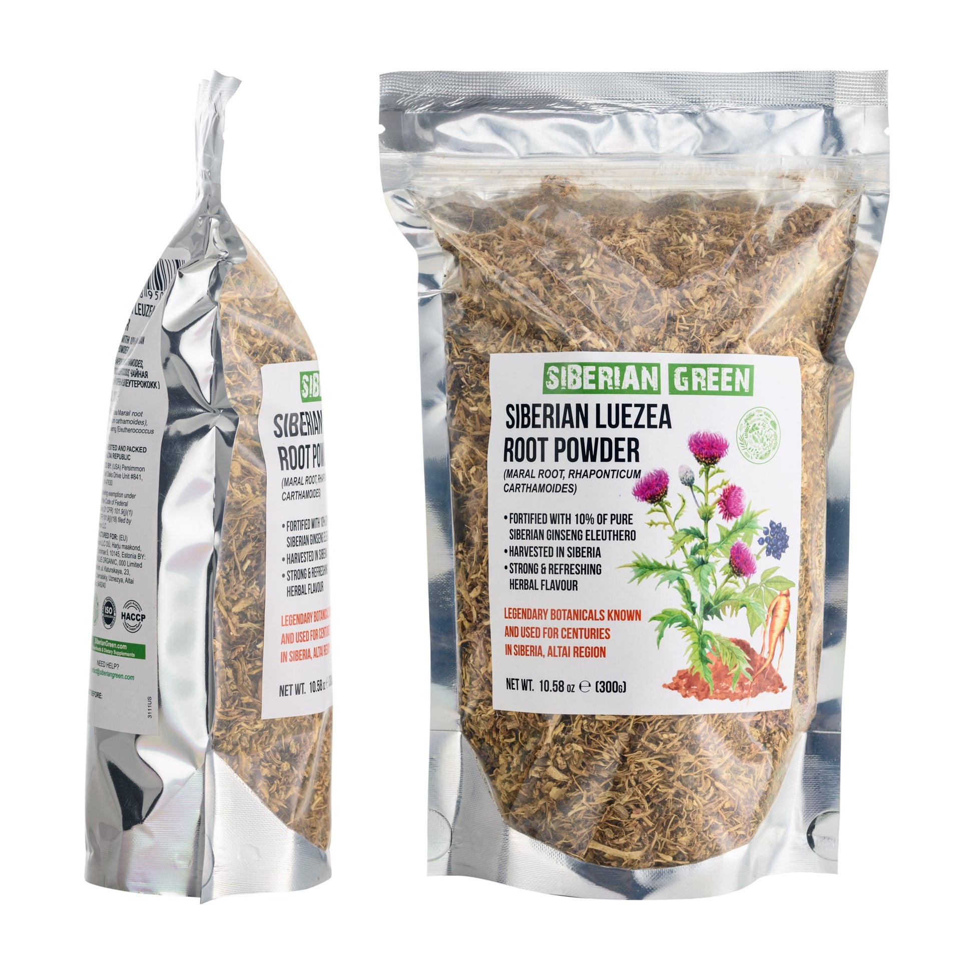 Maral Leuzea Root with Eleuthero Siberian Ginseng - 100% Natural Powder - Concordia Style Boutique