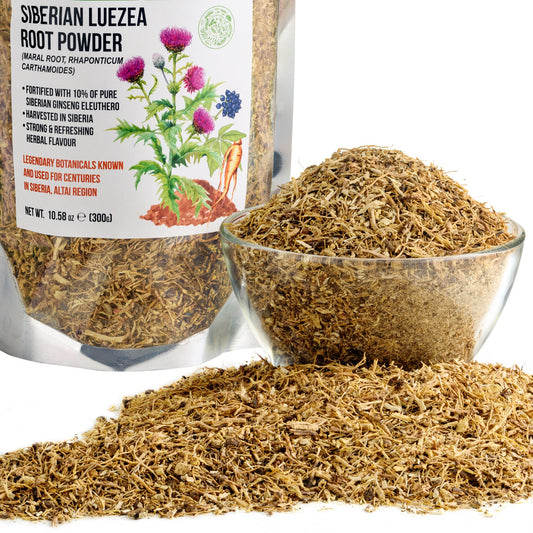 Maral Leuzea Root with Eleuthero Siberian Ginseng - 100% Natural Powder - Concordia Style Boutique