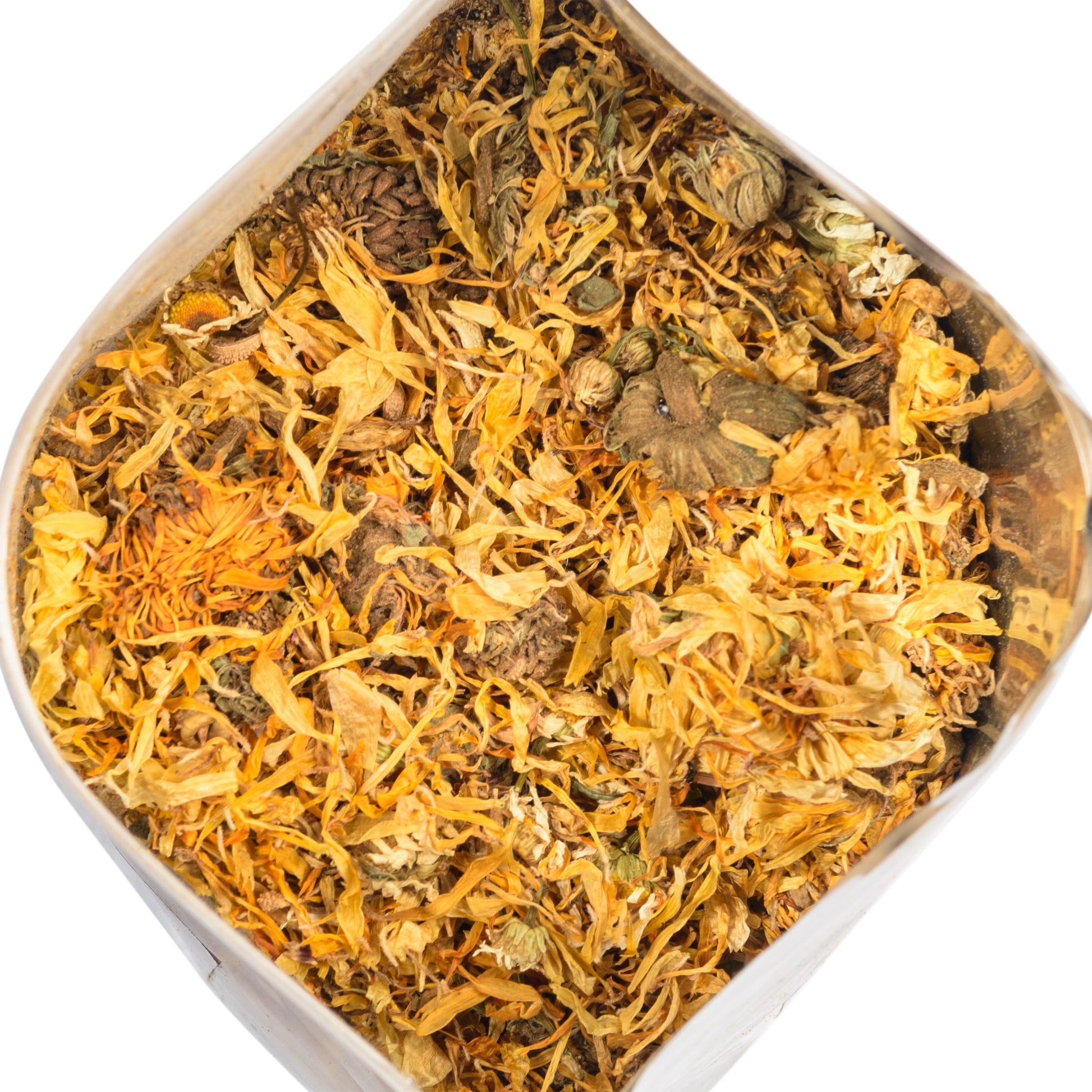 Siberian Green Calendula & Chamomile Tea – Wild Harvested Caffeine-Free (227g / 8 oz) - Concordia Style Boutique