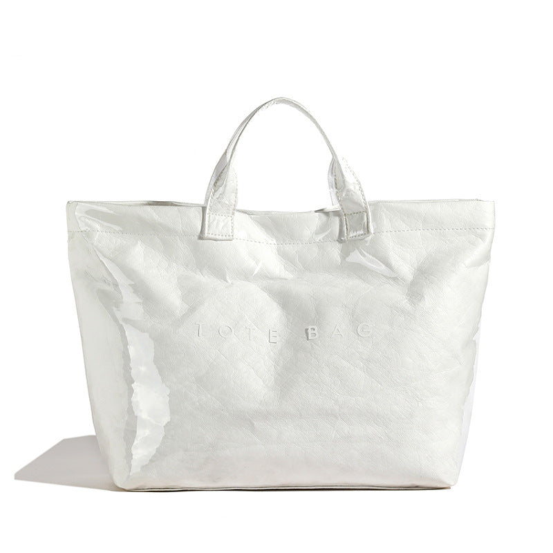 Vintage PVC tote with DuPont lettering - Premium PVC tote from Concordia Style Boutique - Just $23.38! Shop now at Concordia Style Boutique