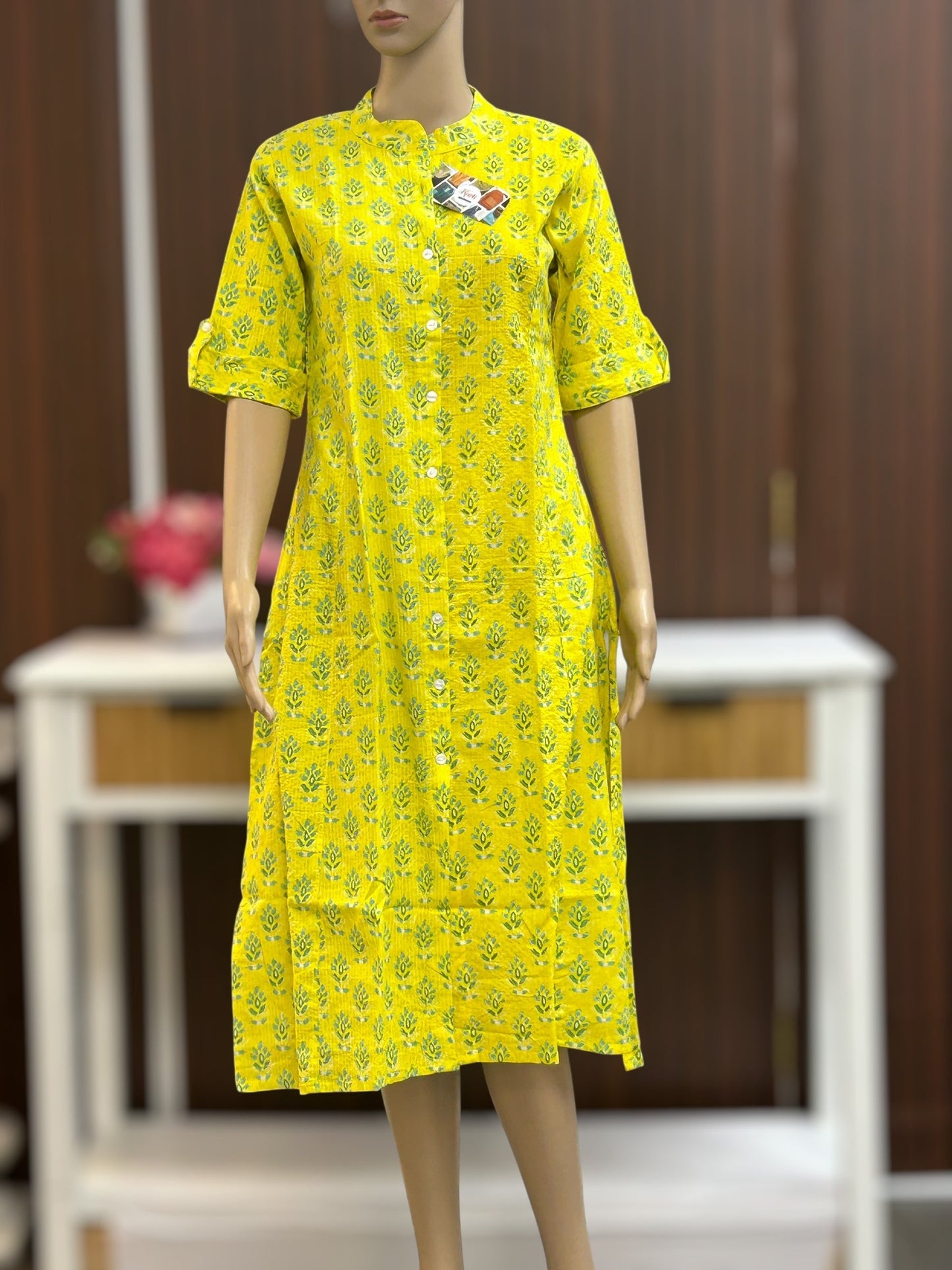 A line Cotton Kurti