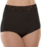 Grace Lace Trim Microfiber Brief Panty (Style 313) - Concordia Style Boutique